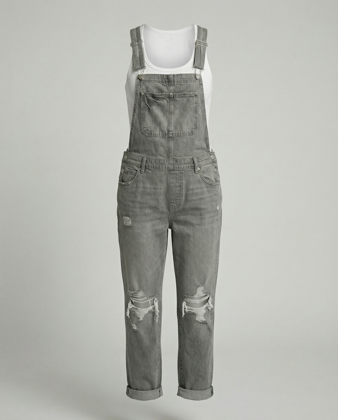 Damen Zerrissener Overall mit Eleganter Passform & Komfort