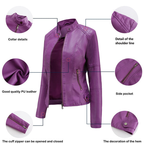 Schicke Lederjacke für Frauen