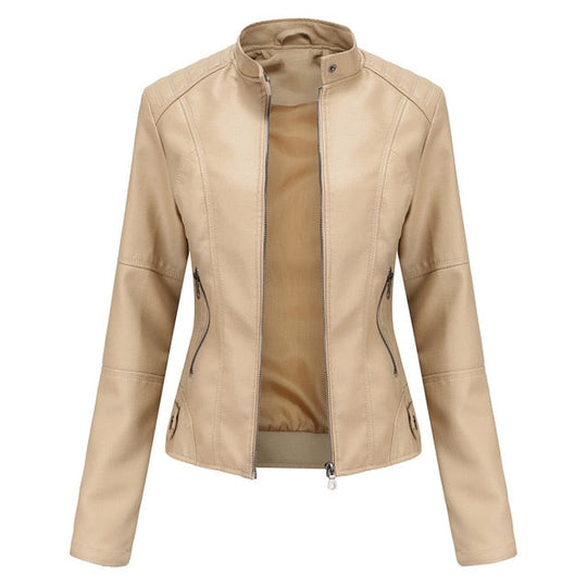 Epische Leder Damenjacke