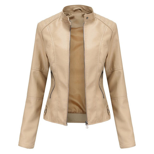 Epische Leder Damenjacke