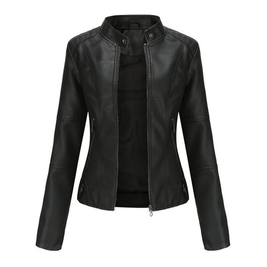 Epische Leder Damenjacke