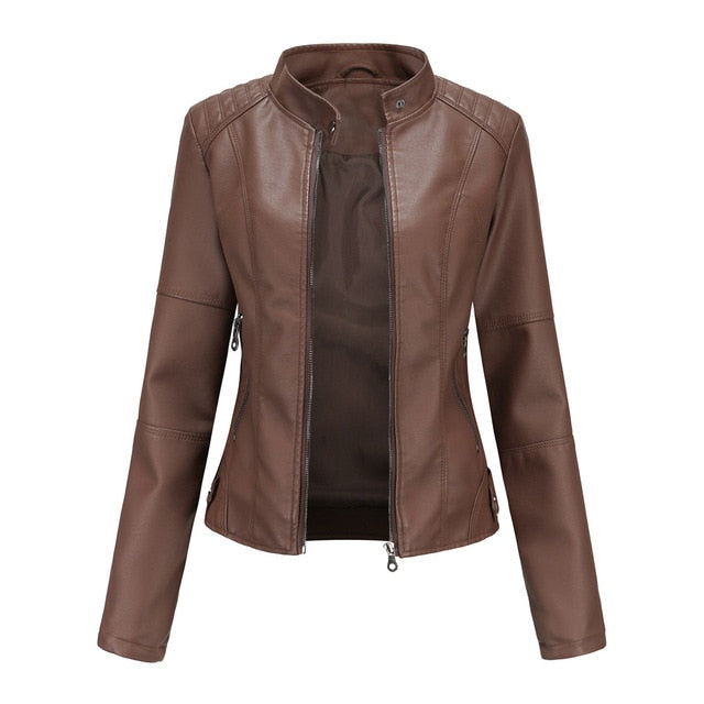 Epische Leder Damenjacke