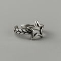 Sterling Silber Texturierter Sternring | Shop Nory