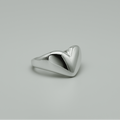 Sterling Silver Chunky Heart Ring | Shop Nory