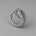 Sterling Silber Geschuppter Drachenring | Shop Nory