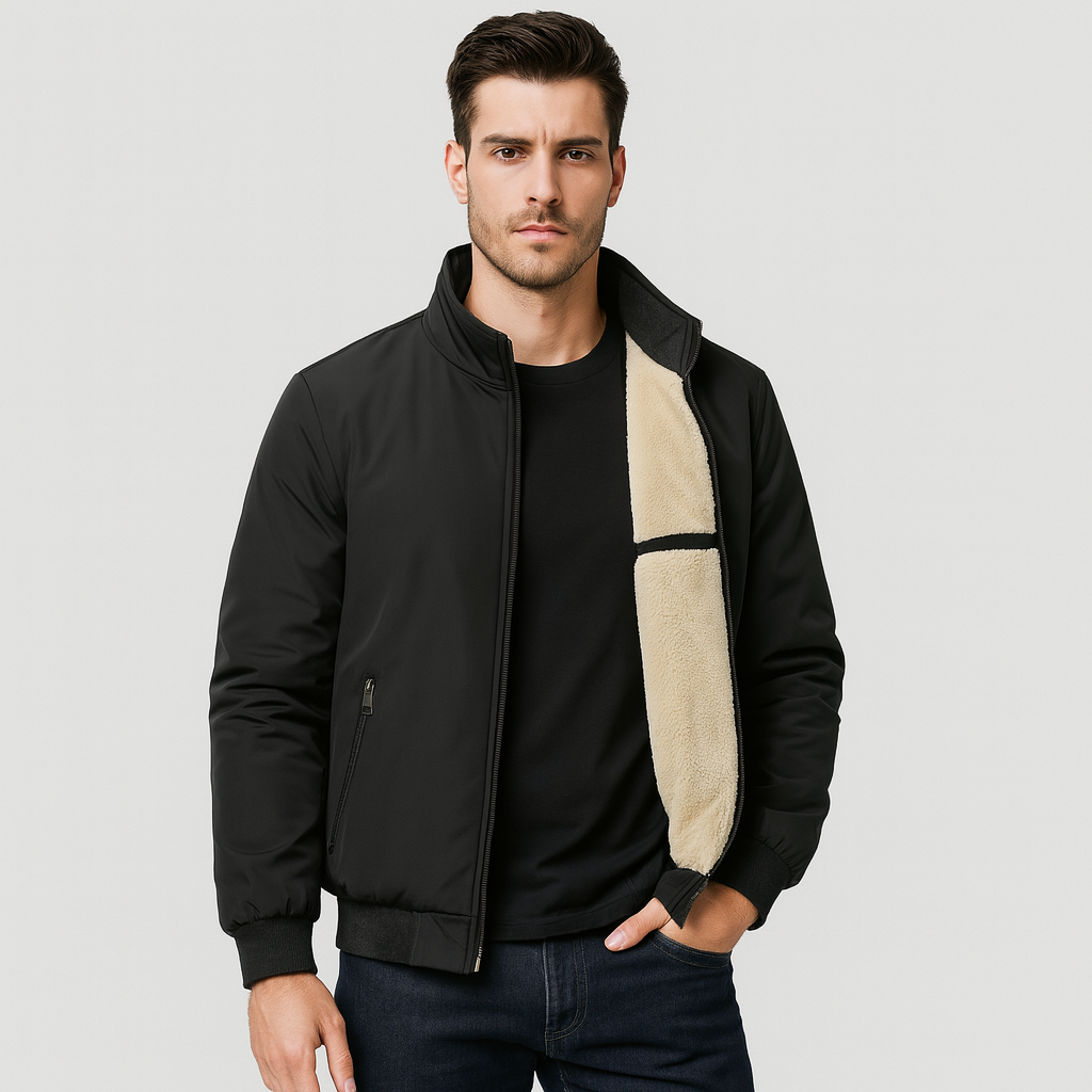 Herren Fleece Innenjacke mit Reißverschluss