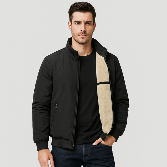 Herren Fleece Innenjacke mit Reißverschluss