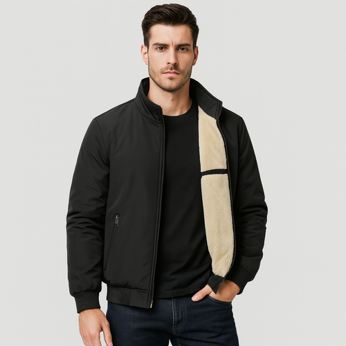 Herren Fleece Innenjacke mit Reißverschluss