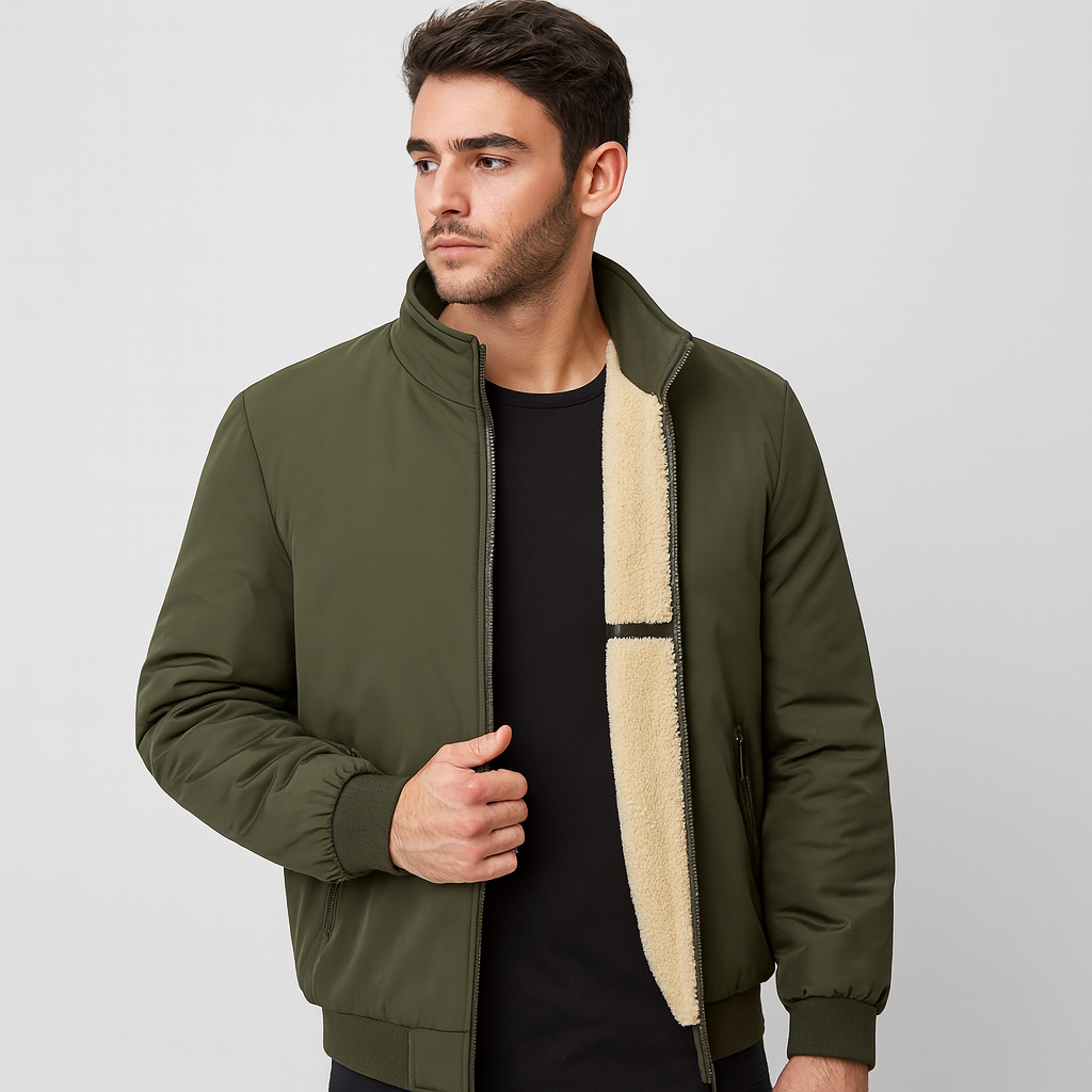 Herren Fleece Innenjacke mit Reißverschluss