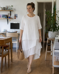 Schicke Eleganz Blockschlitzkleid