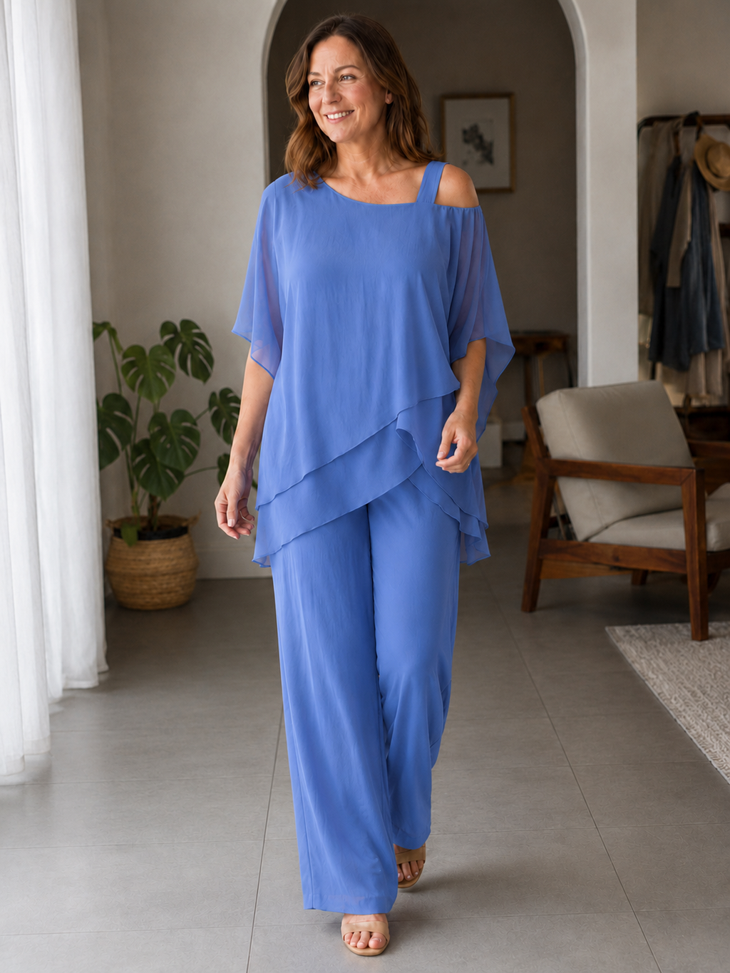 ShopNory | Jumpsuit | Eleganter Zweiteiler mit Cold Shoulder