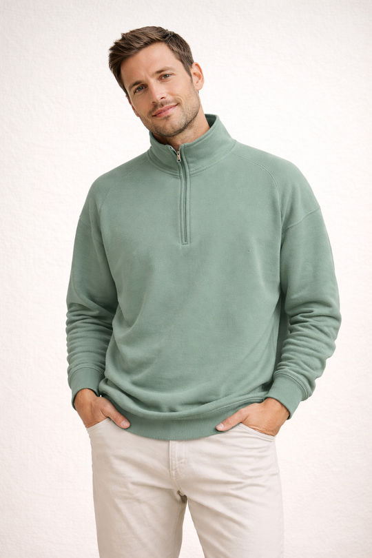 ShopNory | Herren Top Half-Zip mit Stehkragen