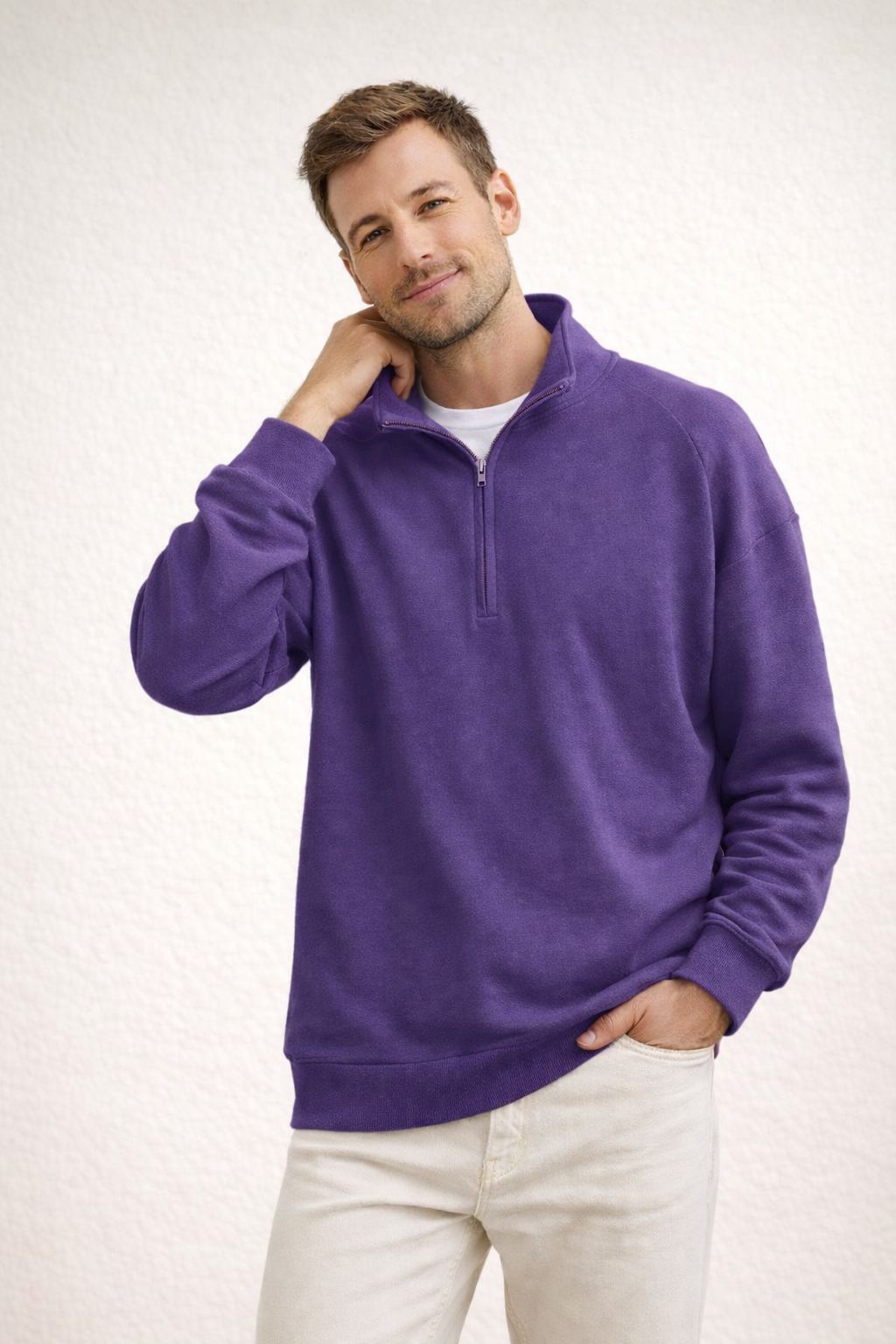 ShopNory | Herren Top Half-Zip mit Stehkragen
