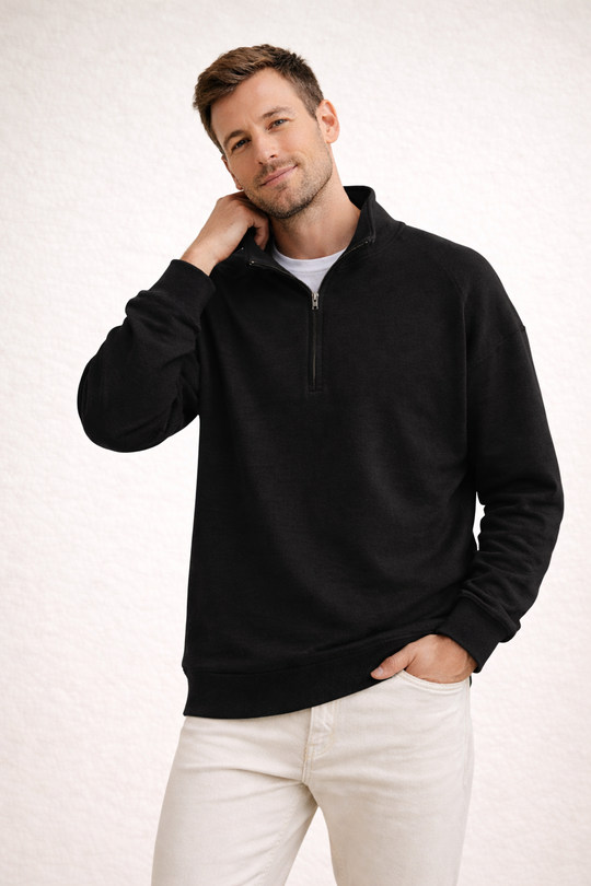 ShopNory | Herren Top Half-Zip mit Stehkragen