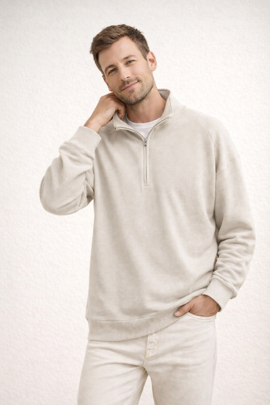 ShopNory | Herren Top Half-Zip mit Stehkragen
