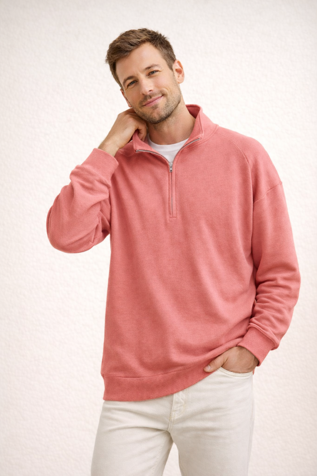 ShopNory | Herren Top Half-Zip mit Stehkragen