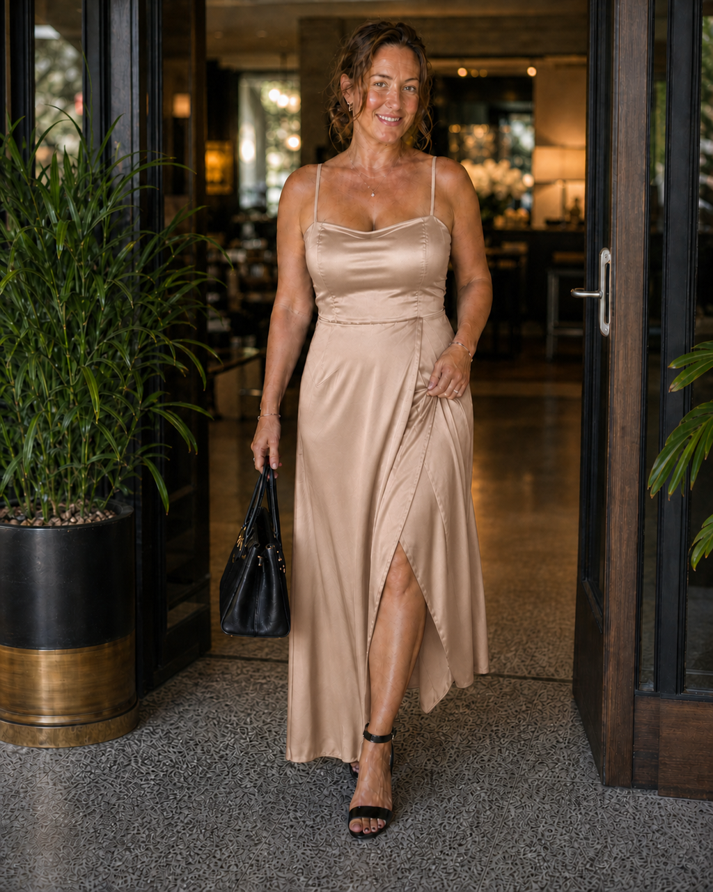 Elegantes Damen-Kleid mit fließendem Schnitt | ShopNory