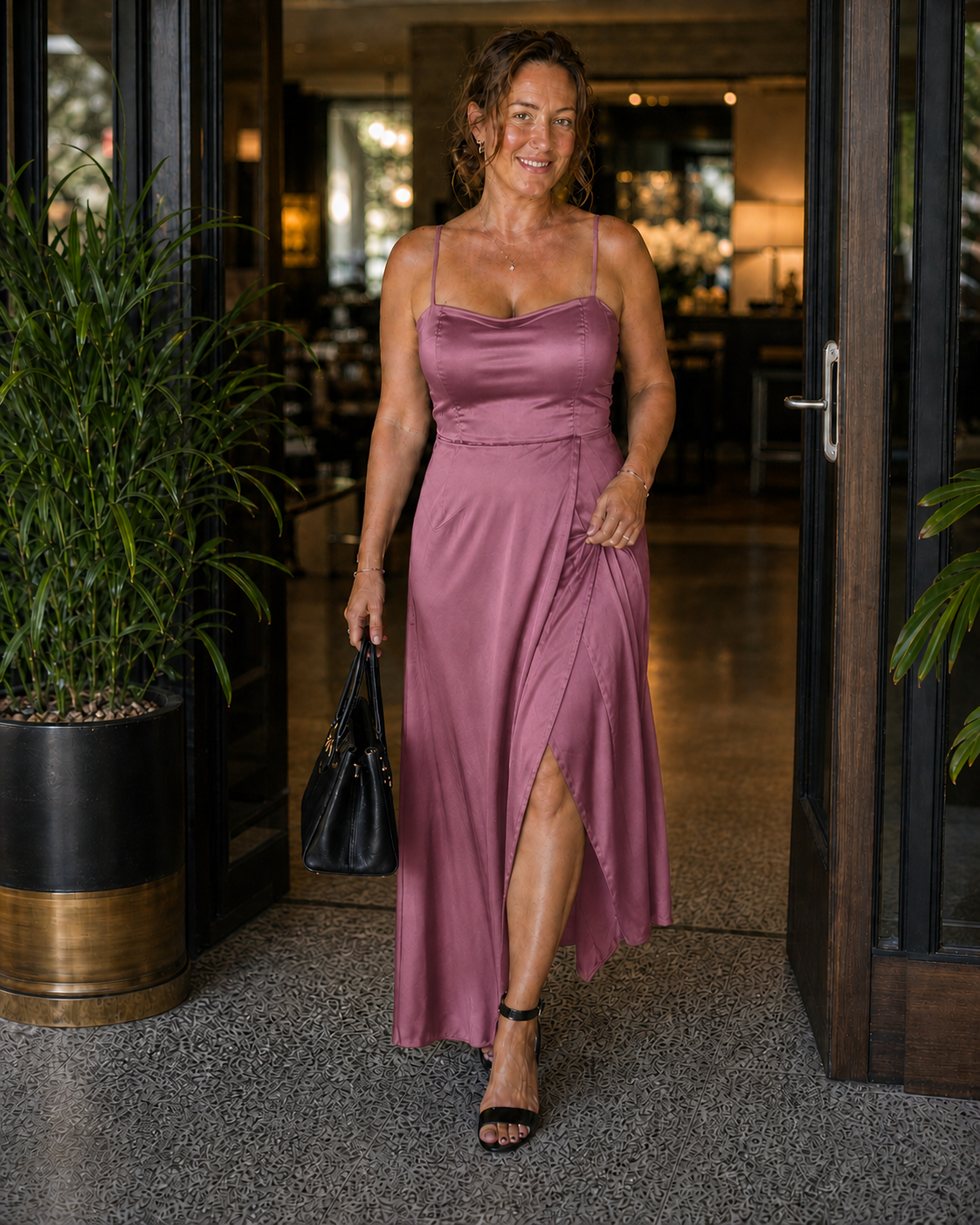 Elegantes Damen-Kleid mit fließendem Schnitt | ShopNory