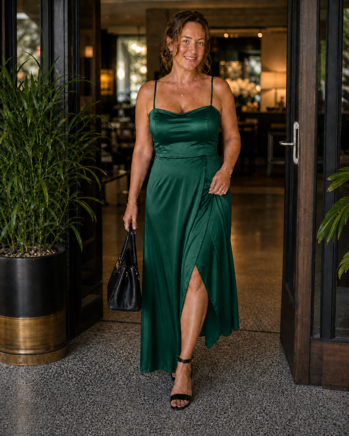 Elegantes Damen-Kleid mit fließendem Schnitt | ShopNory