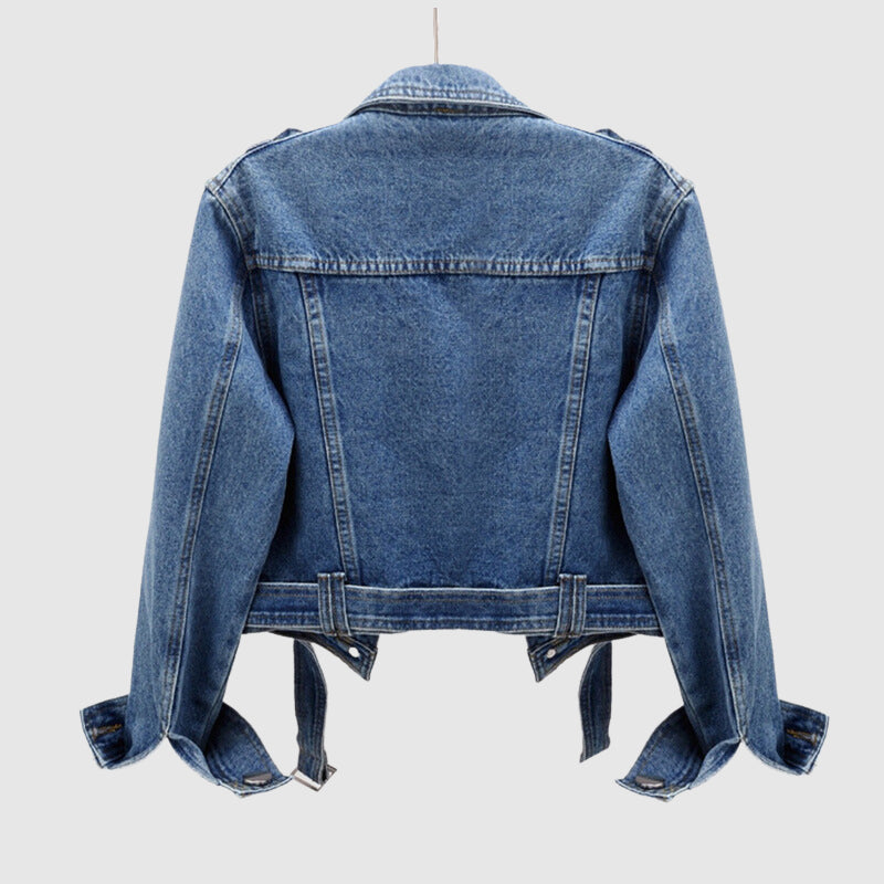 Stylische Kurze Jeansjacke