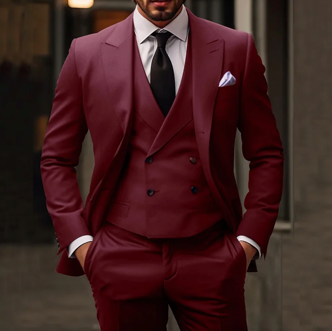ShopNory | Herren Smoking 3-teilig - Blazer, Weste & Hose