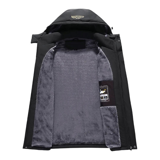 Wasserdichte Jacke mit Fleece