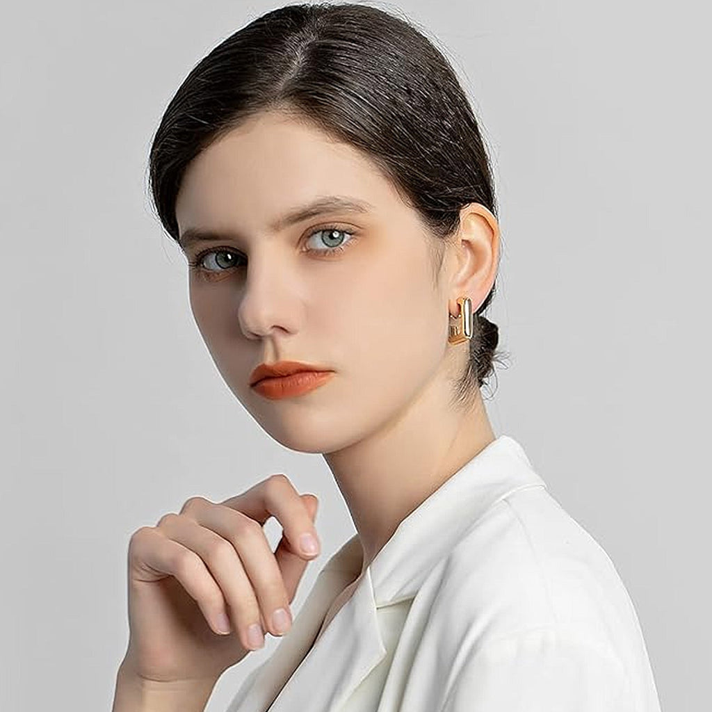 Chunky Hoop Ohrringe Ohne Piercing Ohrclip | Shop Nory