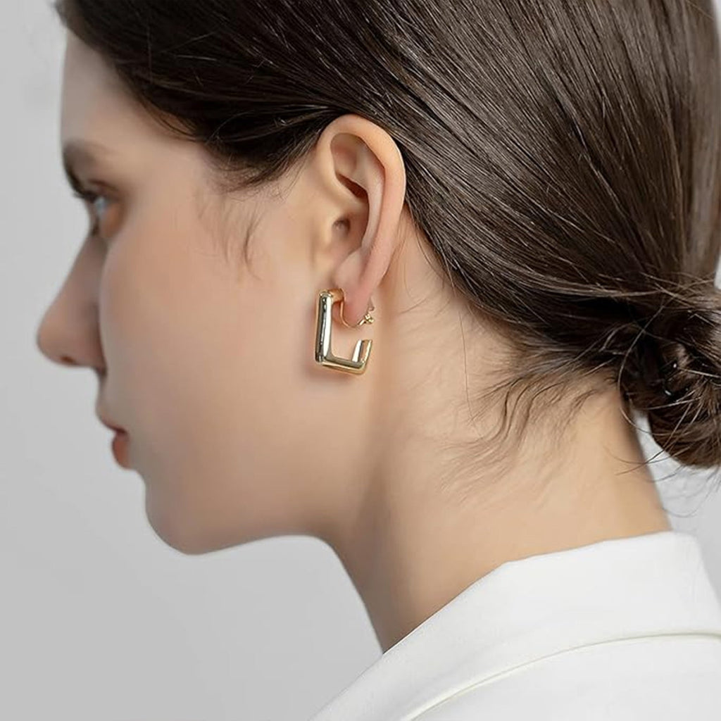 Chunky Hoop Ohrringe Ohne Piercing Ohrclip | Shop Nory