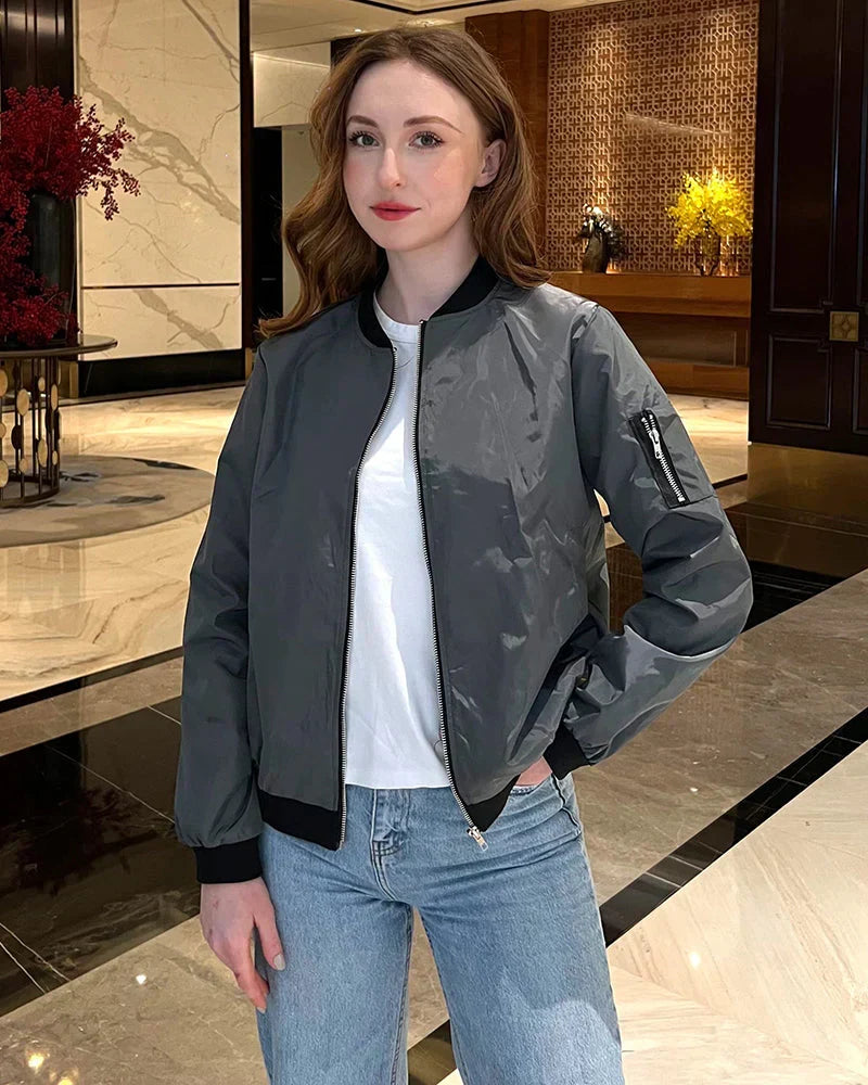 Klassisches Bomberjacke für Damen