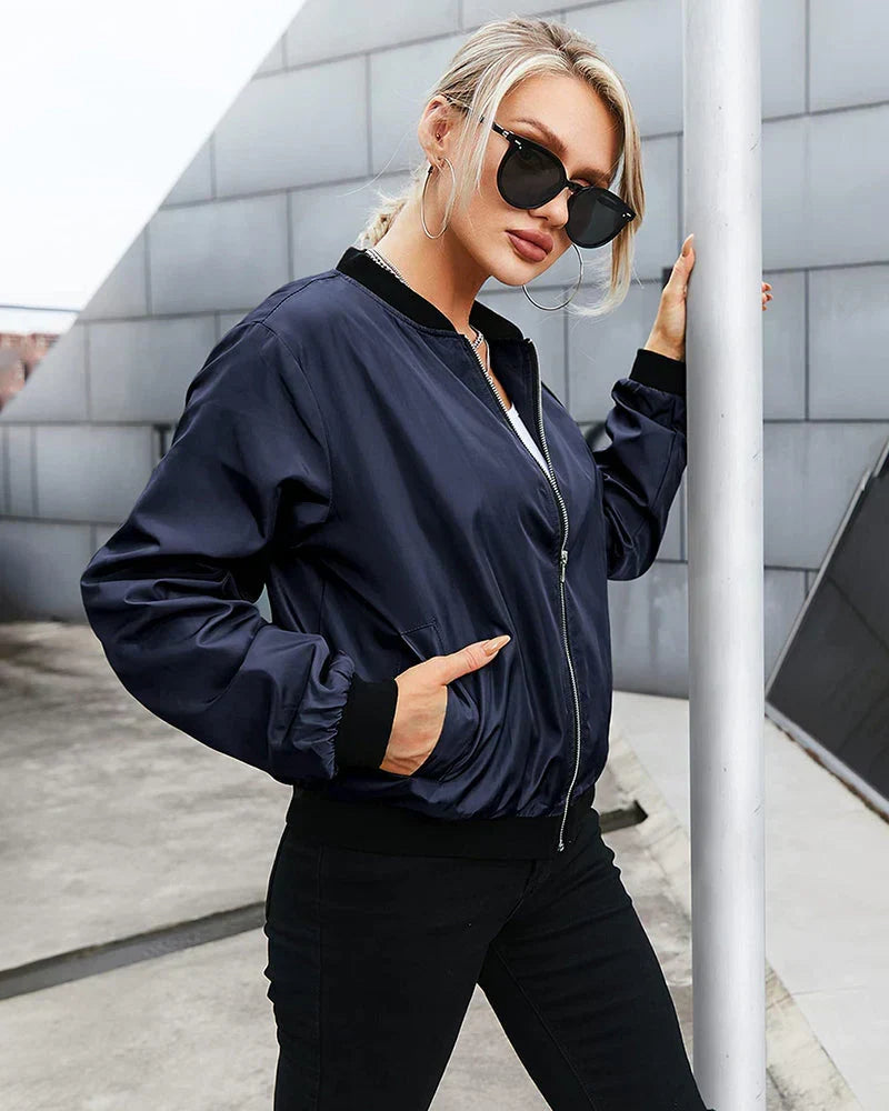Klassisches Bomberjacke für Damen