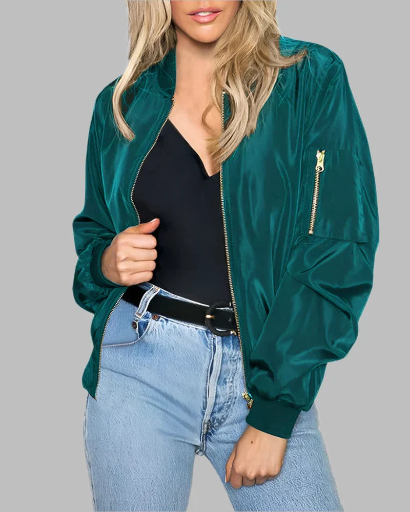 Klassisches Bomberjacke für Damen