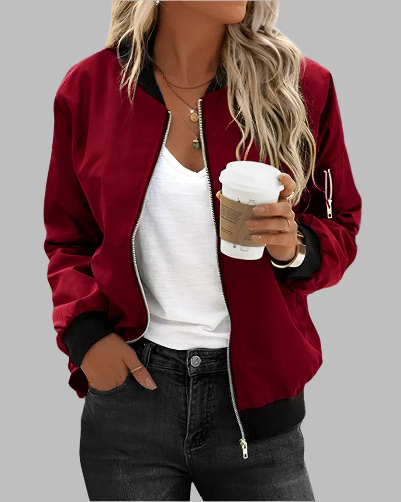 Klassisches Bomberjacke für Damen