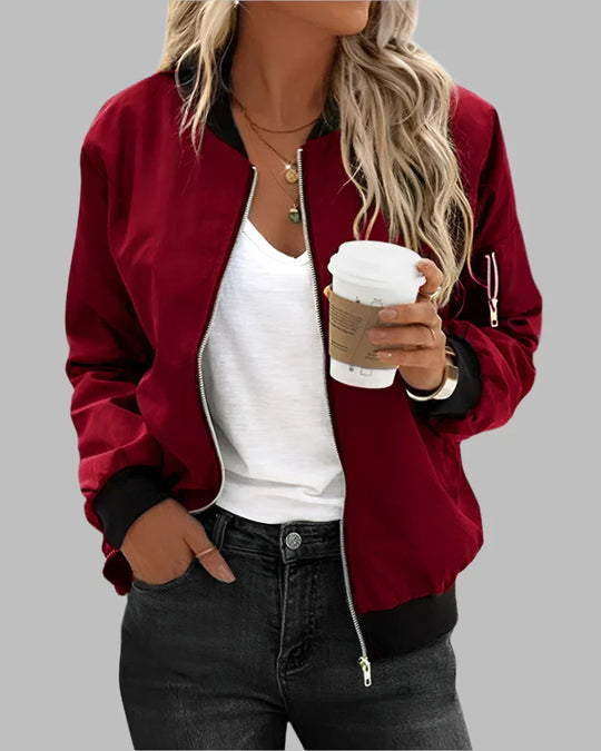 Klassisches Bomberjacke für Damen