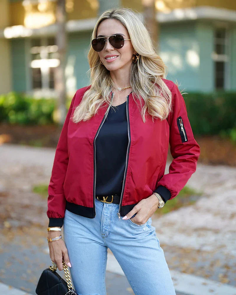 Klassisches Bomberjacke für Damen