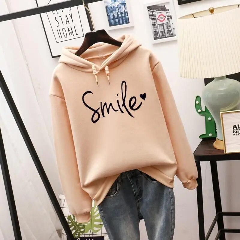 ShopNory - Janet Smile-Love Kapuzenpullover