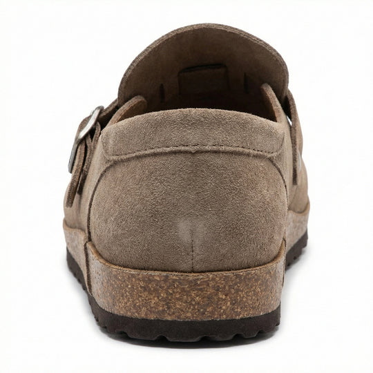 Clogs - Damen Retro Wildleder Slip-On Mule