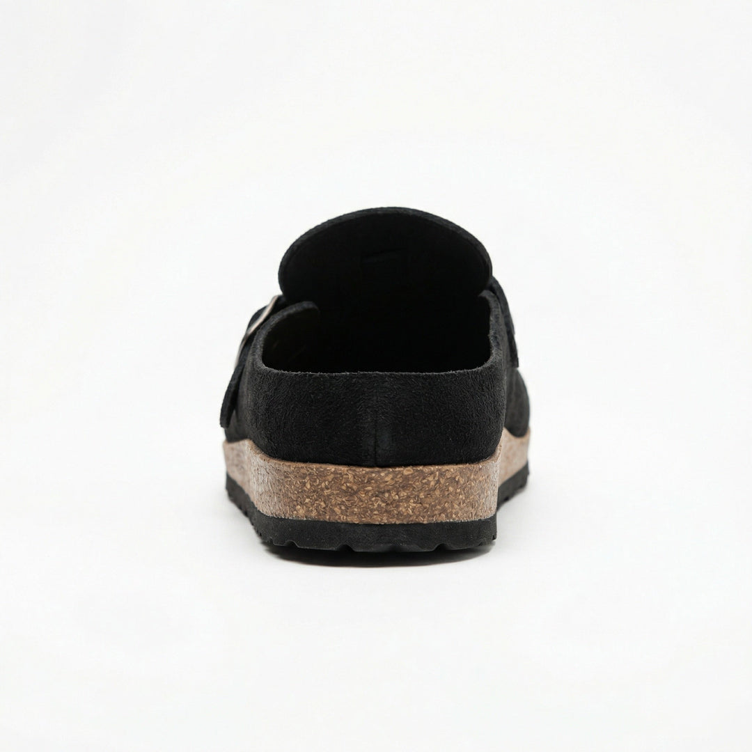 Clogs - Damen Retro Wildleder Slip-On Mule