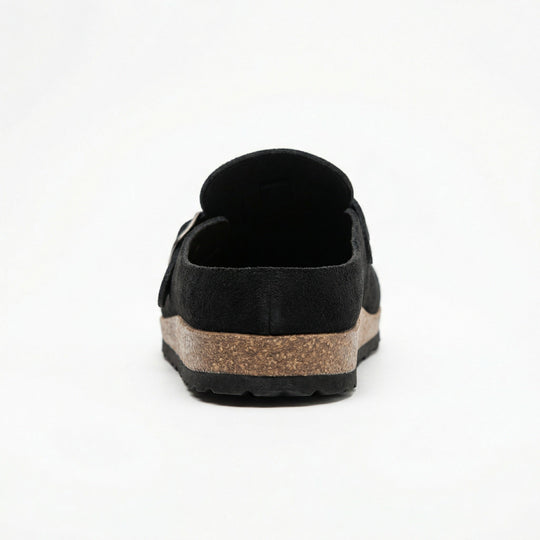 Clogs - Damen Retro Wildleder Slip-On Mule