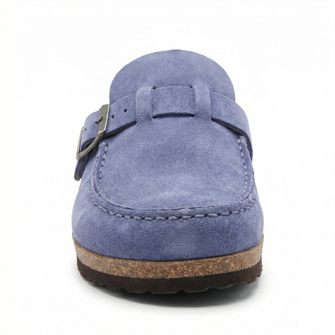 Clogs - Damen Retro Wildleder Slip-On Mule