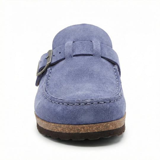 Clogs - Damen Retro Wildleder Slip-On Mule