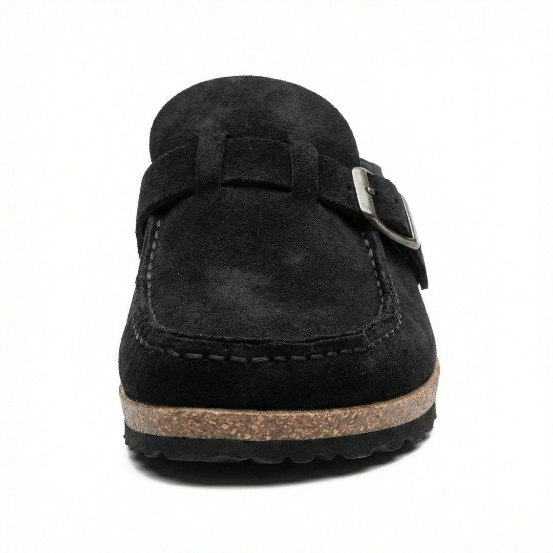 Clogs - Damen Retro Wildleder Slip-On Mule