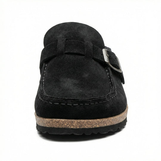 Clogs - Damen Retro Wildleder Slip-On Mule