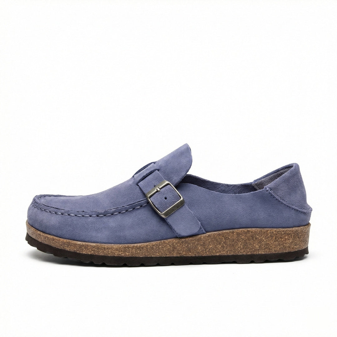 Clogs - Damen Retro Wildleder Slip-On Mule