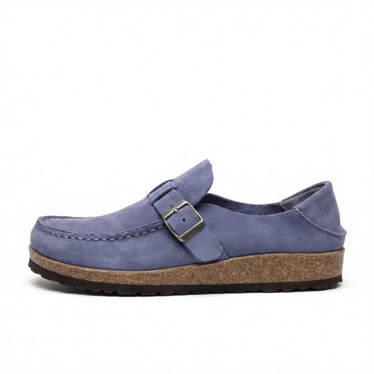Clogs - Damen Retro Wildleder Slip-On Mule