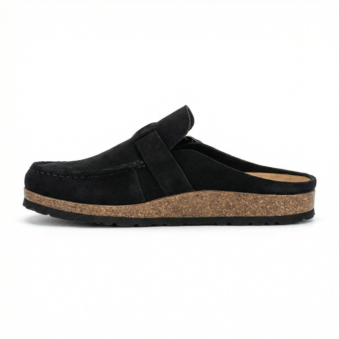 Clogs - Damen Retro Wildleder Slip-On Mule