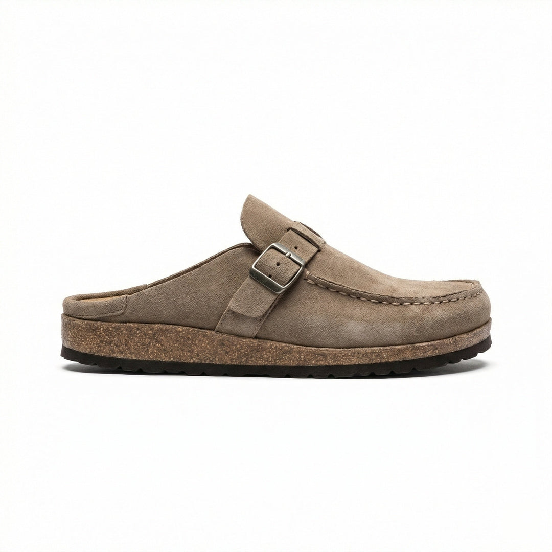 Clogs - Damen Retro Wildleder Slip-On Mule