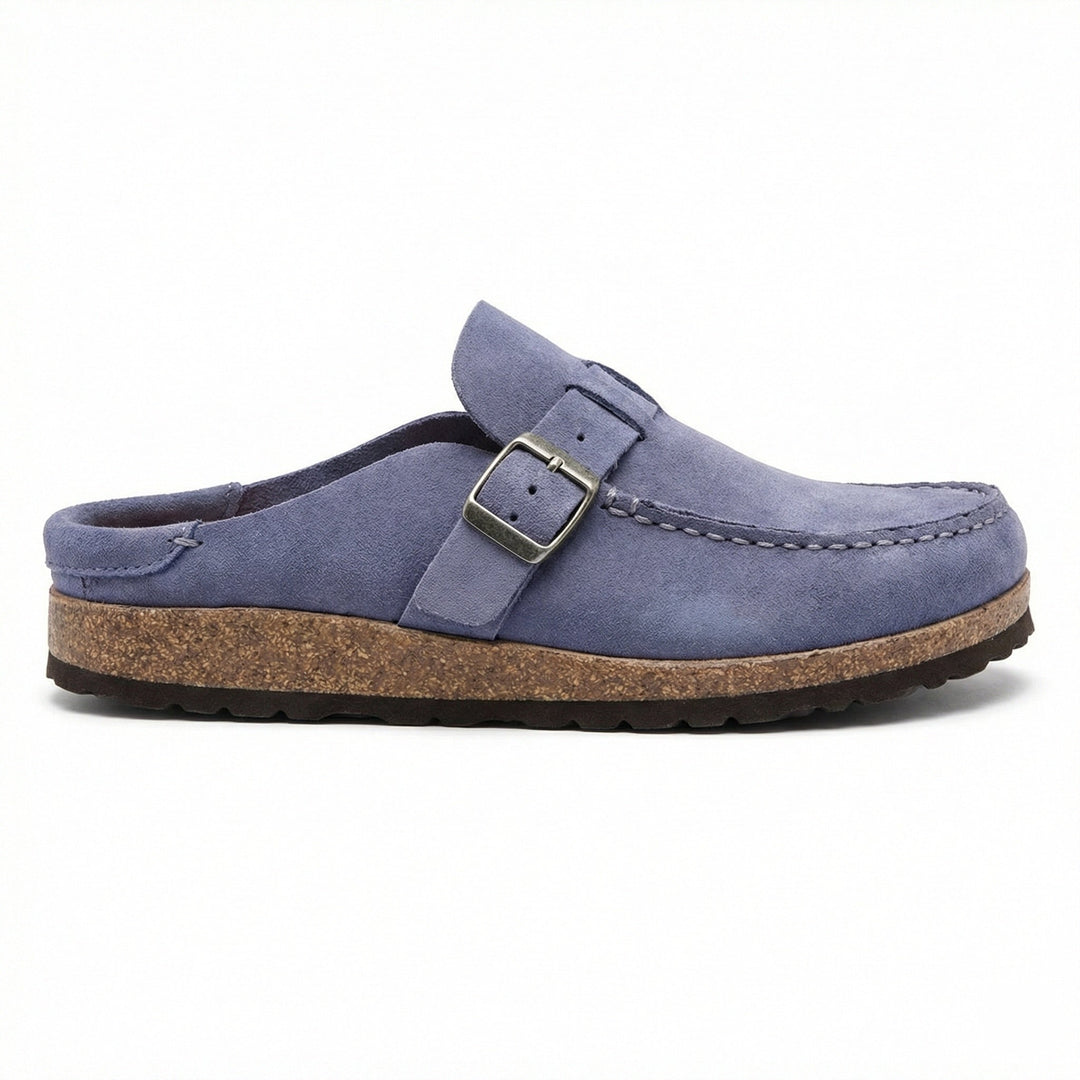 Clogs - Damen Retro Wildleder Slip-On Mule