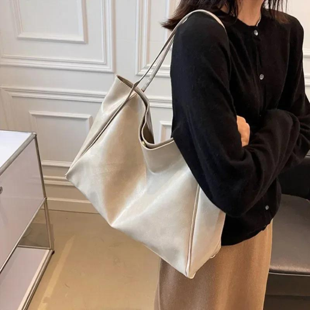 Lederhandtasche in Bordeaux