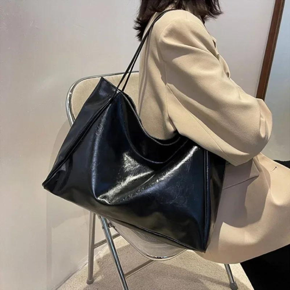 Lederhandtasche in Bordeaux