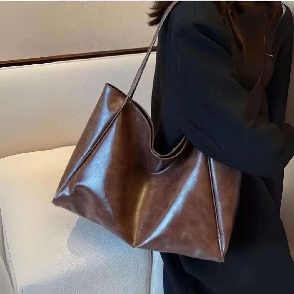 Lederhandtasche in Bordeaux